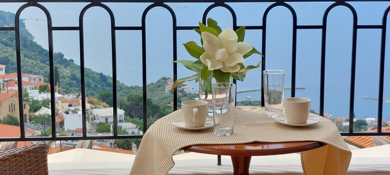 Horizon Studios With Sea View - Free Parking Glossa Exterior photo