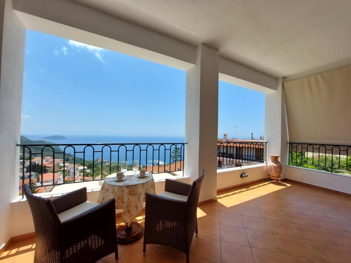 Horizon Studios With Sea View - Free Parking Glossa Exterior photo